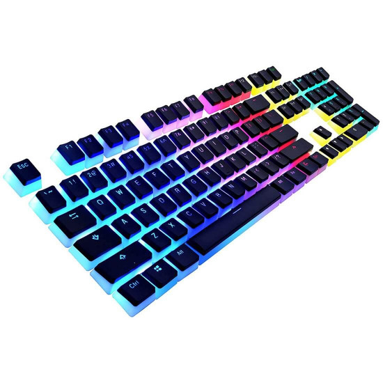 oem profile pudding keycaps double shot pbt keycap set