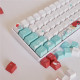 pbt dye-sub keycaps - coral sea