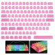 pom jelly keycaps doubleshot translucent oem profile keycaps for diy mechanical keyboard - blank