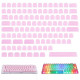 pom jelly keycaps doubleshot translucent oem profile keycaps for diy mechanical keyboard - blank