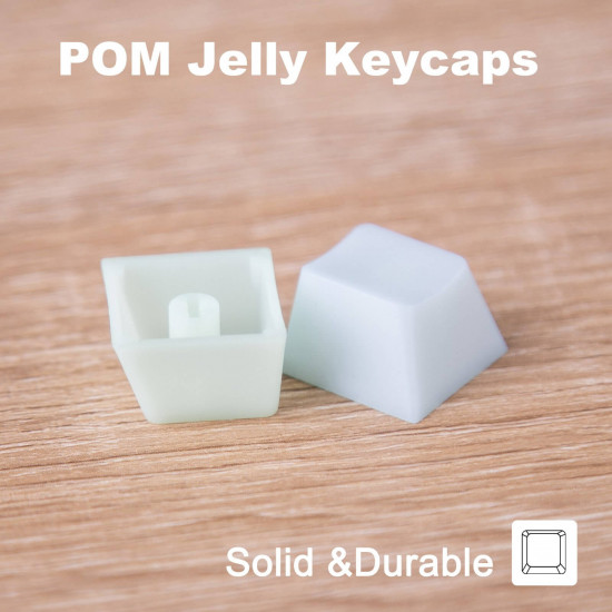 pom jelly oem profile keycaps for diy mechanical keyboard - side printed