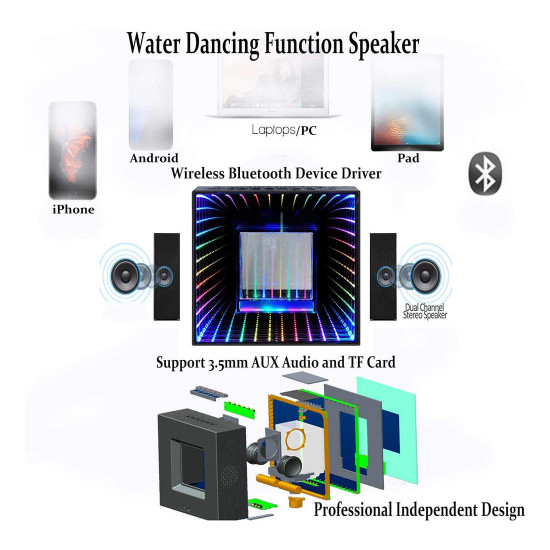 portable water dancing bluetooth speaker wireless speakers