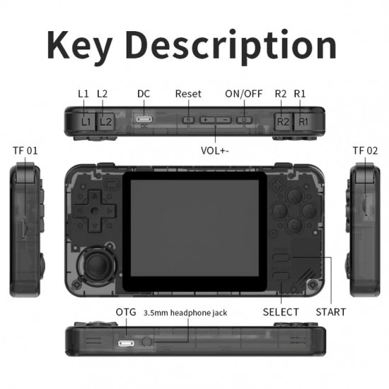 powkiddy rgb10x retro handheld game console