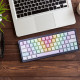 mechdiy rainbow keycaps hot-swappable rgb backlit kits wired bluetooth three-module mechanical keyboard