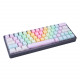 mechdiy rainbow keycaps hot-swappable rgb backlit kits wired bluetooth three-module mechanical keyboard