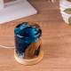 resin crafts with wooden lighted base