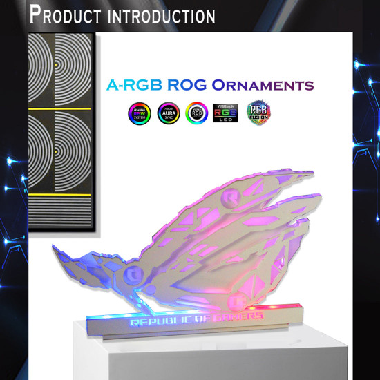 rgb creative desktop computer decoration