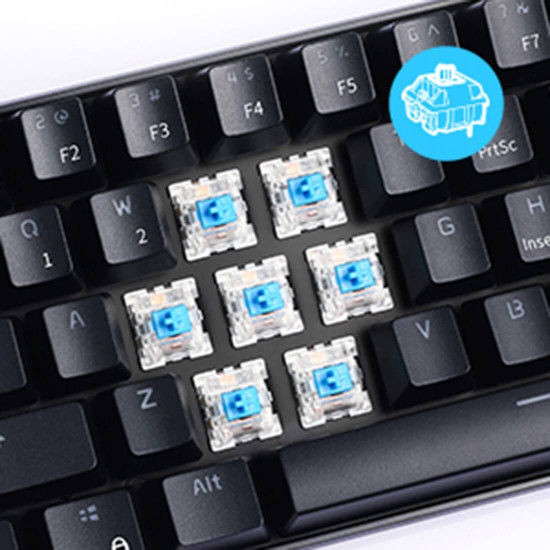 rk61 61 keys usb 60% mechanical gaming keyboard