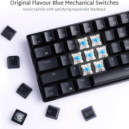 rk61 61 keys usb 60% mechanical gaming keyboard