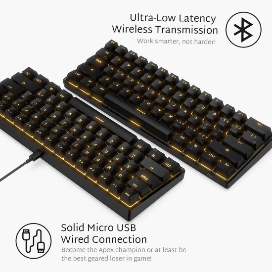 rk61 61 keys usb 60% mechanical gaming keyboard