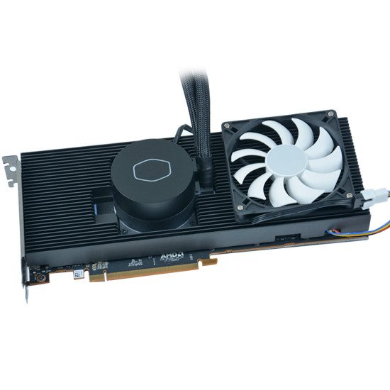 rtx3090 graphics card all-in-one water-cooled diy modified all-aluminum radiator video memory cooling by 30 degrees 360 water-cooled kit