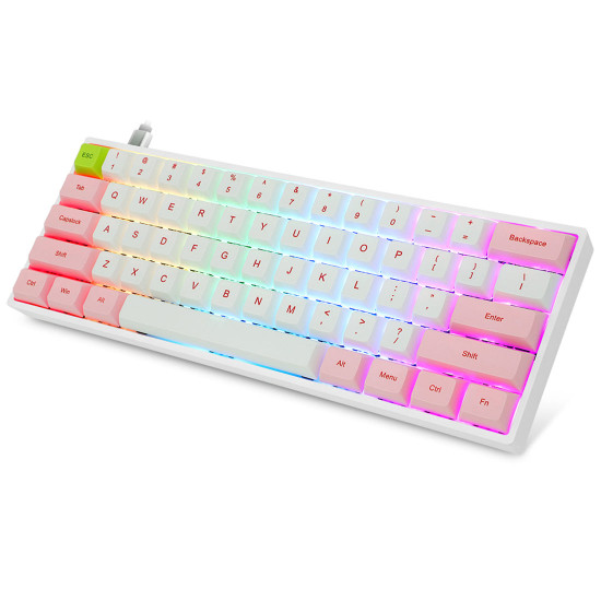 sk61s 61 keys gsa dye-sub pbt keycaps bluetooth usb rgb mechanical gaming keyboard