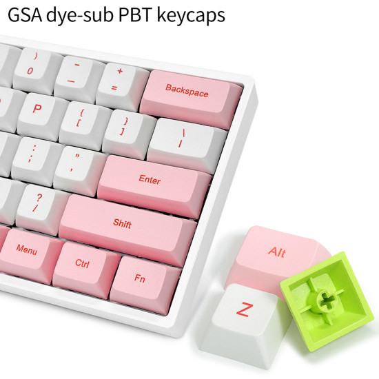 sk61s 61 keys gsa dye-sub pbt keycaps bluetooth usb rgb mechanical gaming keyboard