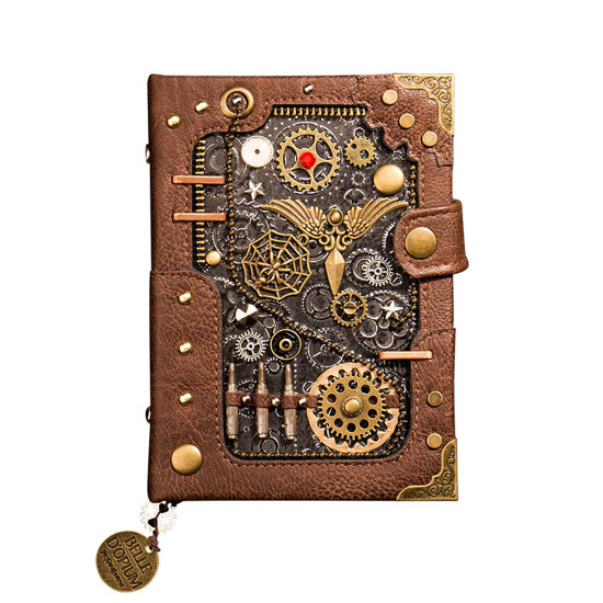 steampunk manual set personalized computer desk office notebook