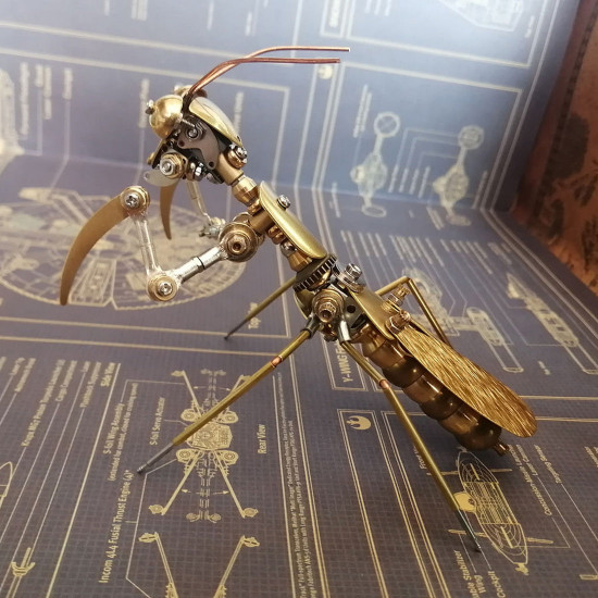 steampunk style mechanical insect model desktop decoration crafts