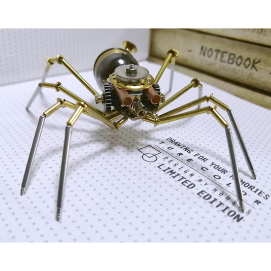 steampunk style mechanical insect model desktop decoration crafts