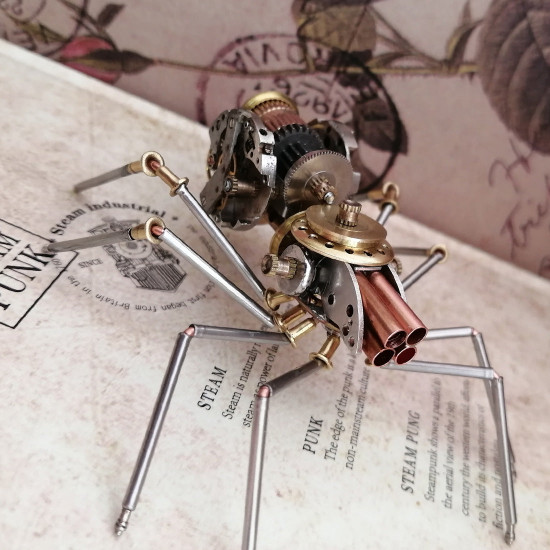 steampunk style mechanical insect model desktop decoration crafts