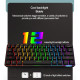 stk61 61 keys mechanical gaming keyboard - black