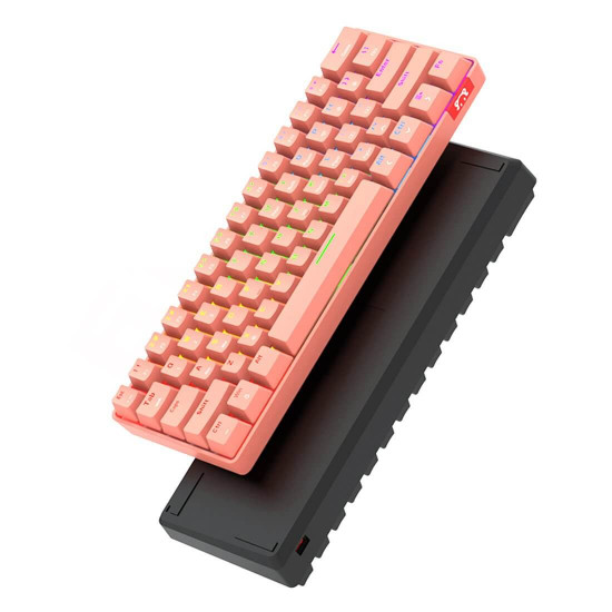 stk61 61 keys mechanical gaming keyboard - pink