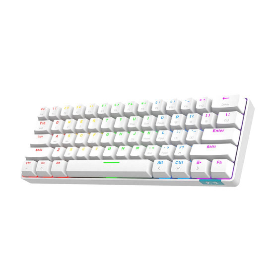 stk61 61 keys mechanical gaming keyboard - white