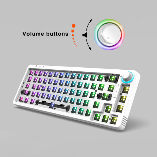 tm680 three-module 68 keys customization hot-swappable rgb mechanical gaming keyboard kit