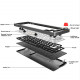 tm680 three-module 68 keys customization hot-swappable rgb mechanical gaming keyboard kit