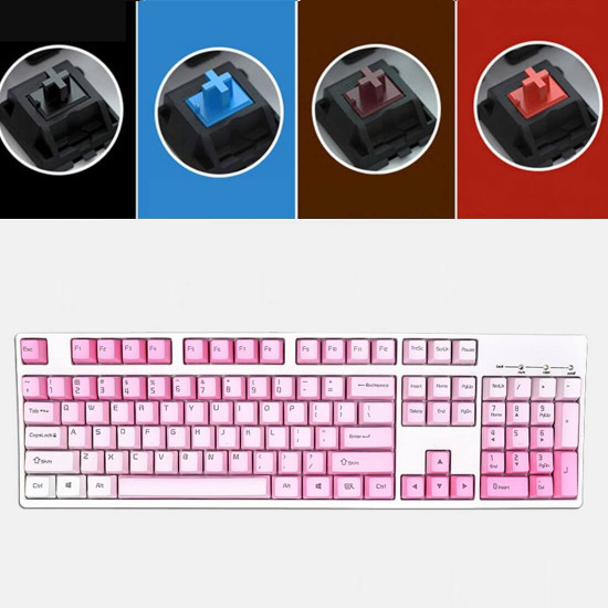 unicorn 104 keys e-sports gaming mechanical keyboard