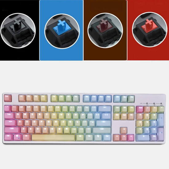 unicorn 104 keys wired mechanical keyboard