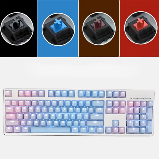 unicorn 104 keys wired mechanical keyboard