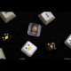 vergo cute chicken and duck resin keycap two-piece combination