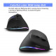 vertical gaming mouse rgb light wired mouse