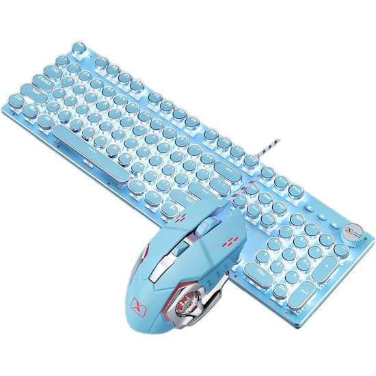 x9vr 104-key mechanical gaming keyboard with mouse