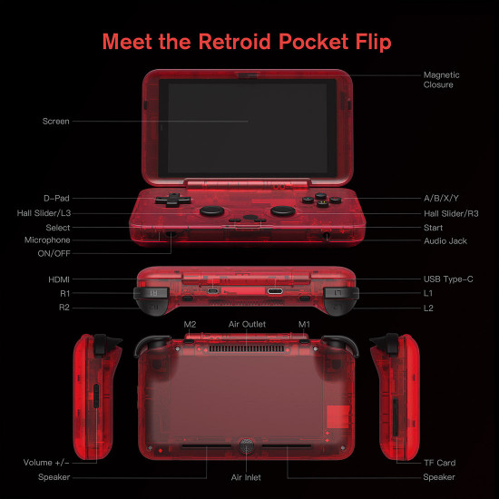 retroid pocket flip android handheld game console